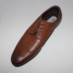 KENNETH COLE REACTION COGNAC WINGTIP DERBY 13M